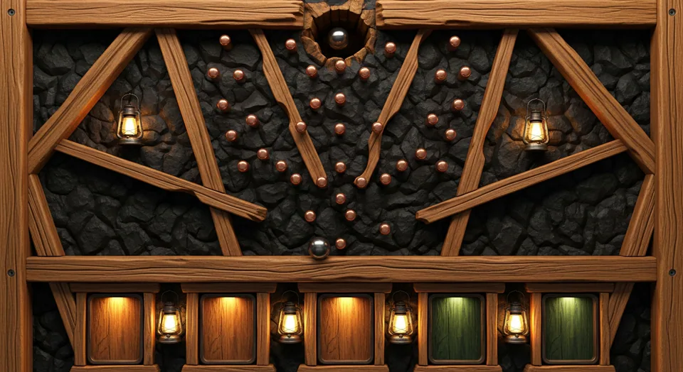 Prospector's Drop — frontier plinko game